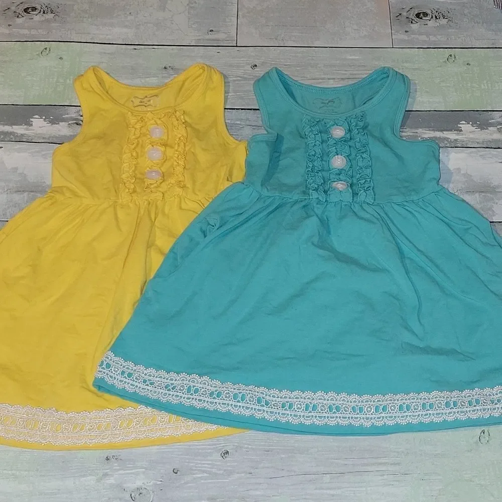 Sew Sassy Girls Dress Lot sz 2T